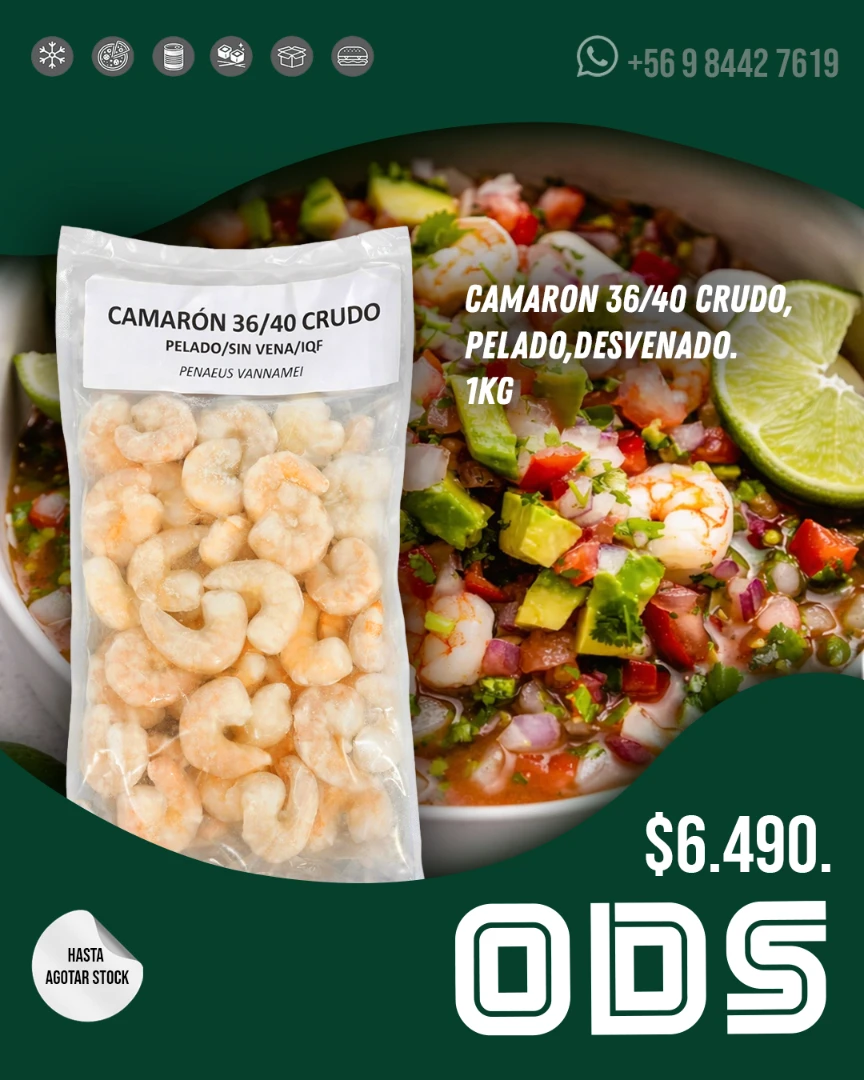 CAMARON CRUDO IQF 1KG